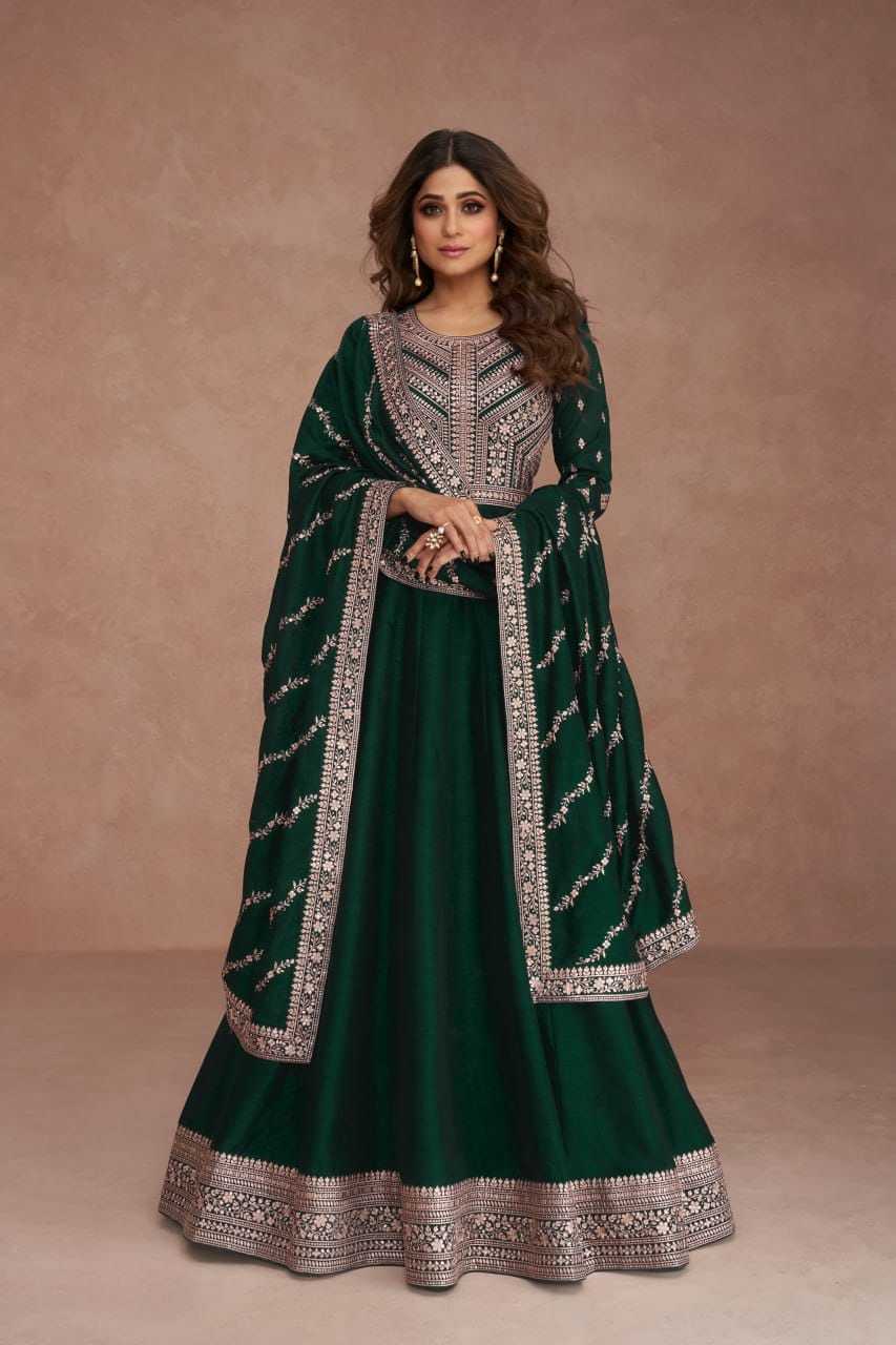 YNF SILK RIN129 9517  GOWNS WHOLESALE WEDIDING PRINTED LONG SILK GOWNS MANUFACTURER - Deevit International