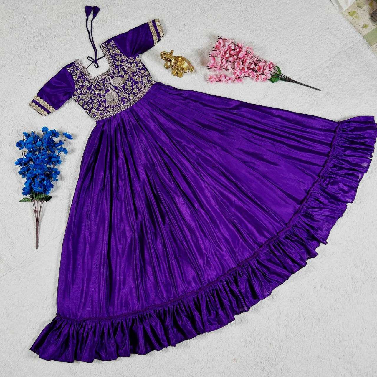 YNF SOFT CHINON KESH109 RRKT95 KIDS WEAR WHOLESALE KIDS GOWNS MANUFACTURER - Deevit International