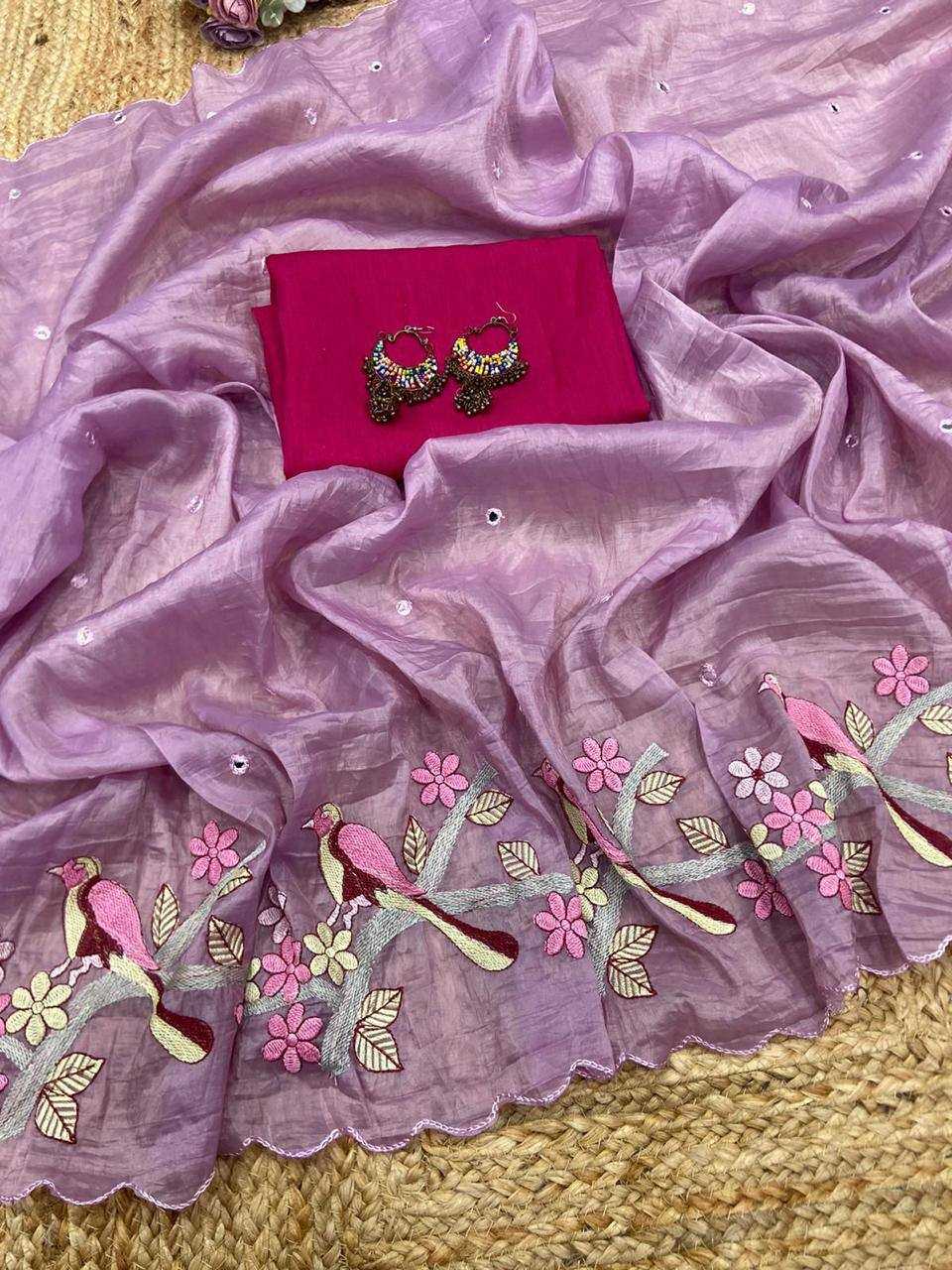 YNF SOFT GOLD CRUSH KESH250 RGF07 SAREES WHOLESALE EMBROIDERED CUT WORK FANCY SAREES MANUFACTURER - Deevit International