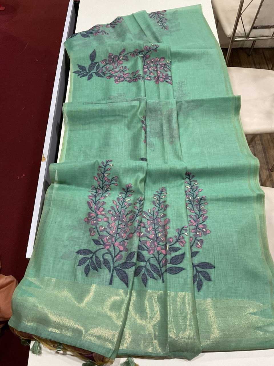 YNF SOFT MUGA SILK KESH171 MUGA COTTON TREE 3 WHOLESALE TRADITIONAL PRINTED SOFT COTTON SAREES MANUFACTURER - Deevit International