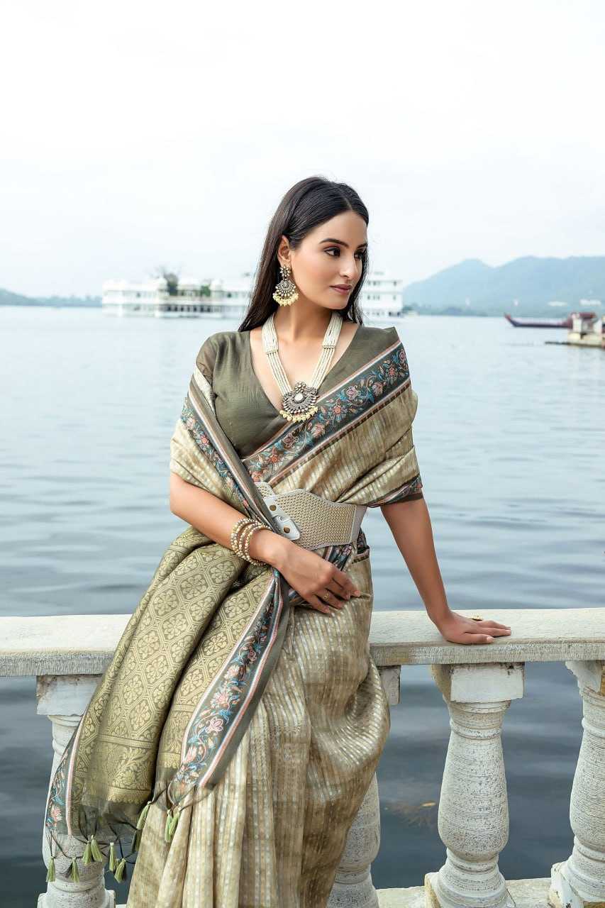 YNF SOFT SILK KESH171 BHAVNA FLOWER SAREES WHOLESALE TRADITIONAL SOFT SILK EMBROIDERY PRINTED SAREES MANUFACTURER - Deevit International