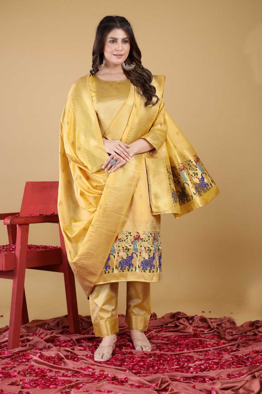 YNF SOFT SILK KESH234 DSF04 SUIT S DRESSES WHOLESALE UNSTITCHED SILK LADIES PRINTED SUITS MANUFACTURER - Deevit International