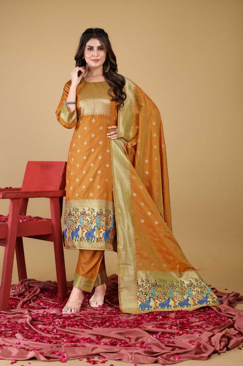 YNF SOFT SILK KESH234 DSF04 SUIT S DRESSES WHOLESALE UNSTITCHED SILK LADIES PRINTED SUITS MANUFACTURER - Deevit International