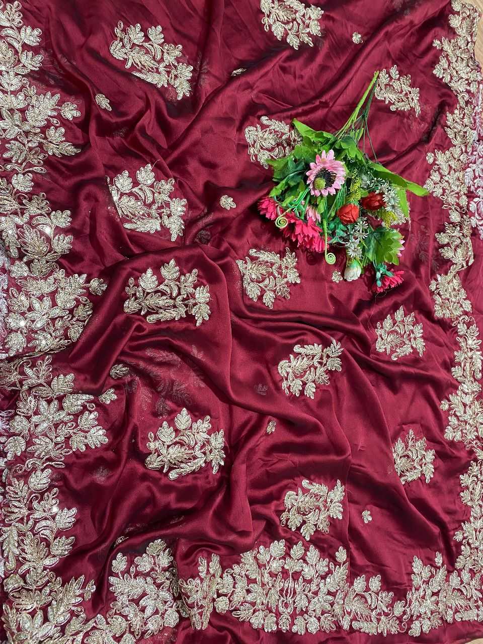 YNF SOFT SILK  RIN126 JHT21 SAREES WHOLESALE EMBROIRERED SILK DESIGNER FANCY SAREES MANUFACTURER - Deevit International