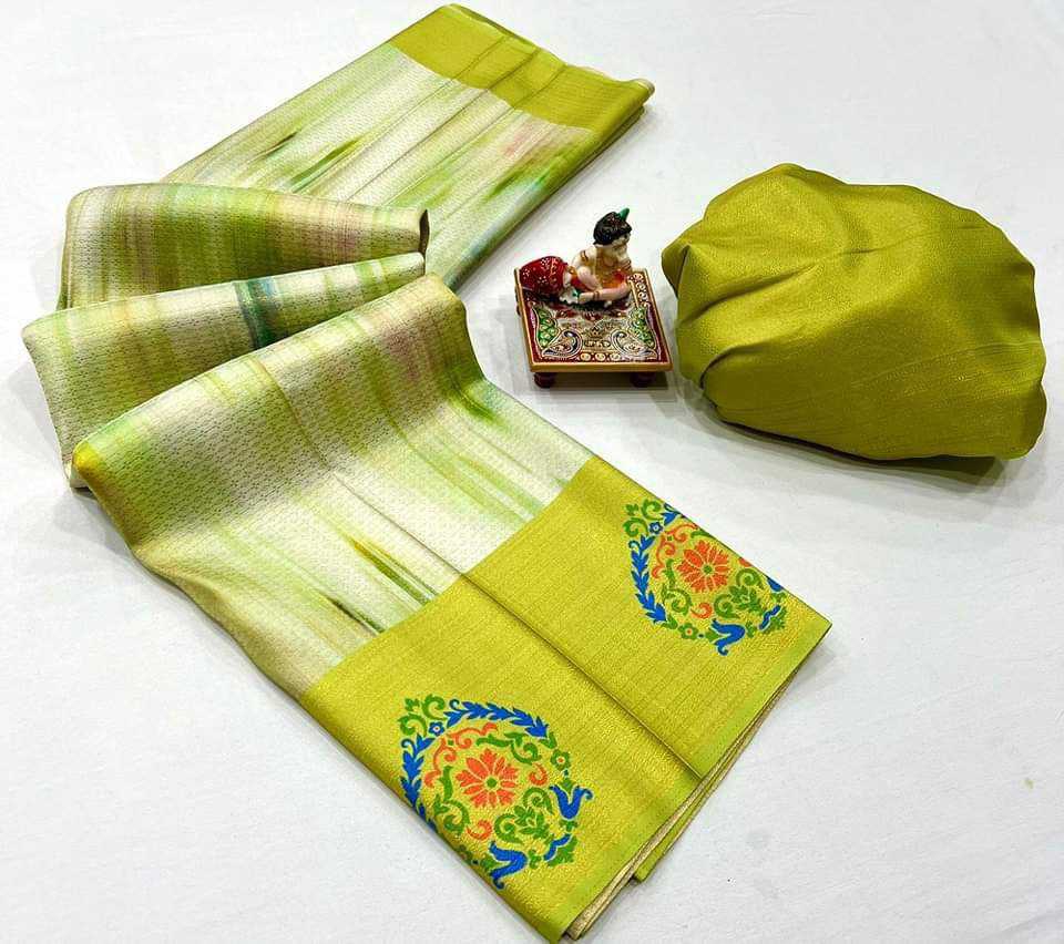 YNF SOFT SILK RIN165 RRI11 SILK SAREES WHOLESALE SOFT SILK PATTU SILK ZARI BORDER PRINTED SILK SAREES MANUFACTURER - Deevit International