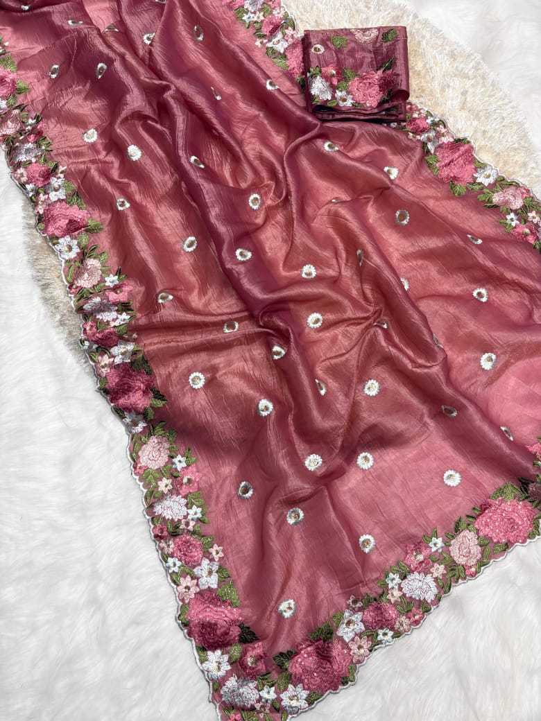 YNF TISSUE SILK KESH222 RUN139 SILK SAREES WHOLESALE DESIGNER SILK EMBROIDERED SOFT SILK SAREE SAREES MANUFACTURER - Deevit International