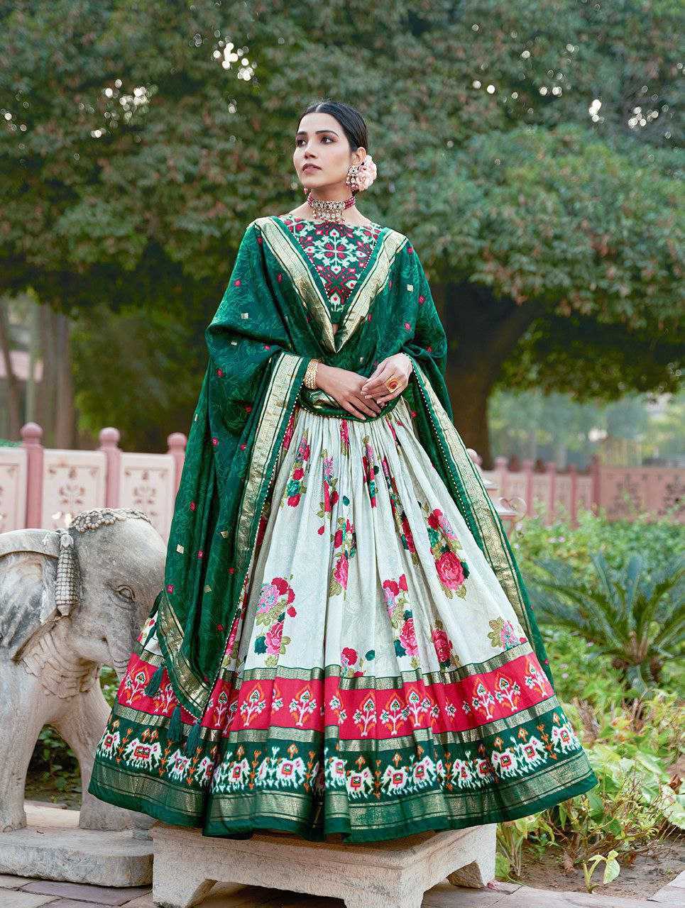 YNF TUSSAR GULAB SILK KESH187 GULAB LEHENGAS WHOLESALE TRADITIONAL PRINTED DESIGNER LEHENGAS WITH DUPATTA AND BLOUSE MANUFACTURER - Deevit International