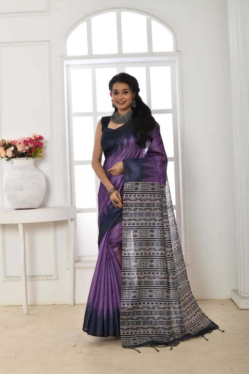 YNF TUSSAR SILK KESH165 RBN33 SAREES WHOLESALE TRADITIONAL EMBROIDERED TUSSAR SILK SAREES MANUFACTURER - Deevit International