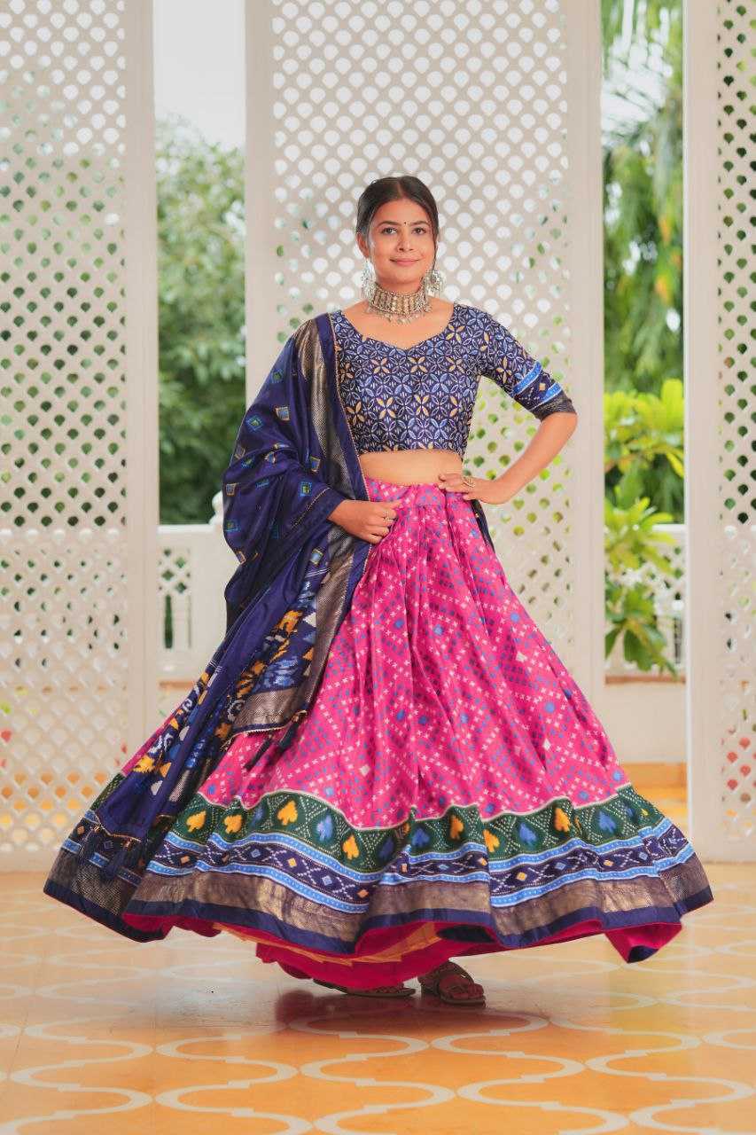 YNF TUSSAR SILK KESH187 Amisha LEHENGAS WHOLESALE SILK TRADITIONAL PRINTED LEHENGA WITH DUPTTA WEDDING LEHENGAS MANUFACTURER - Deevit International