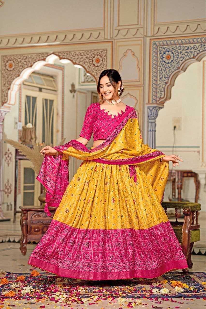 YNF TUSSAR SILK KESH187 Maya LEHENGAS WHOLESALE WEDDING SILK LEHENGAS WITH BLOUSE AND DUPATTA MANUFACTURER - Deevit International