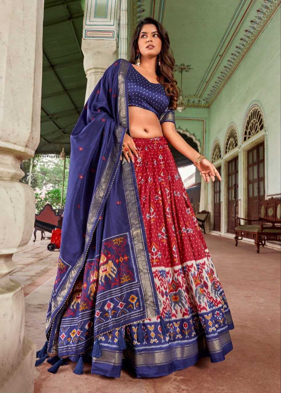 YNF TUSSAR SILK KESH187 SITARA LEHENGAS WHOLESALE WEDDING SILK LEHENGAS WITH DUPATTA AND BLOUSE MANUFACTURER - Deevit International