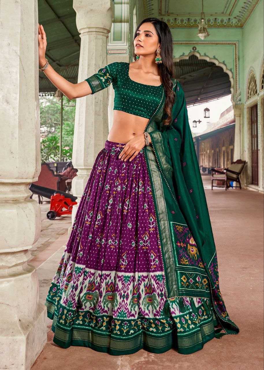 YNF TUSSAR SILK KESH187 SITARA LEHENGAS WHOLESALE WEDDING SILK LEHENGAS WITH DUPATTA AND BLOUSE MANUFACTURER - Deevit International