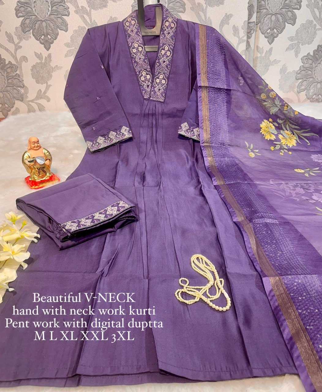 YNF VISCOSE KESH256 RNF17 SUITS & DRESSES WHOLESALE DESIGNER WEDDING LADIES LONG SILK SUITS MANUFACTURE - Deevit International