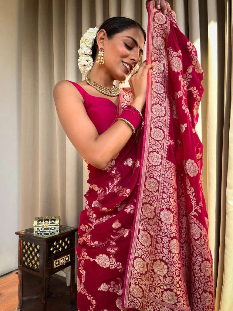 YNF BANARASI SOFT SILK RAS 4096 WHOLESALE SAREES MANUFACTURER