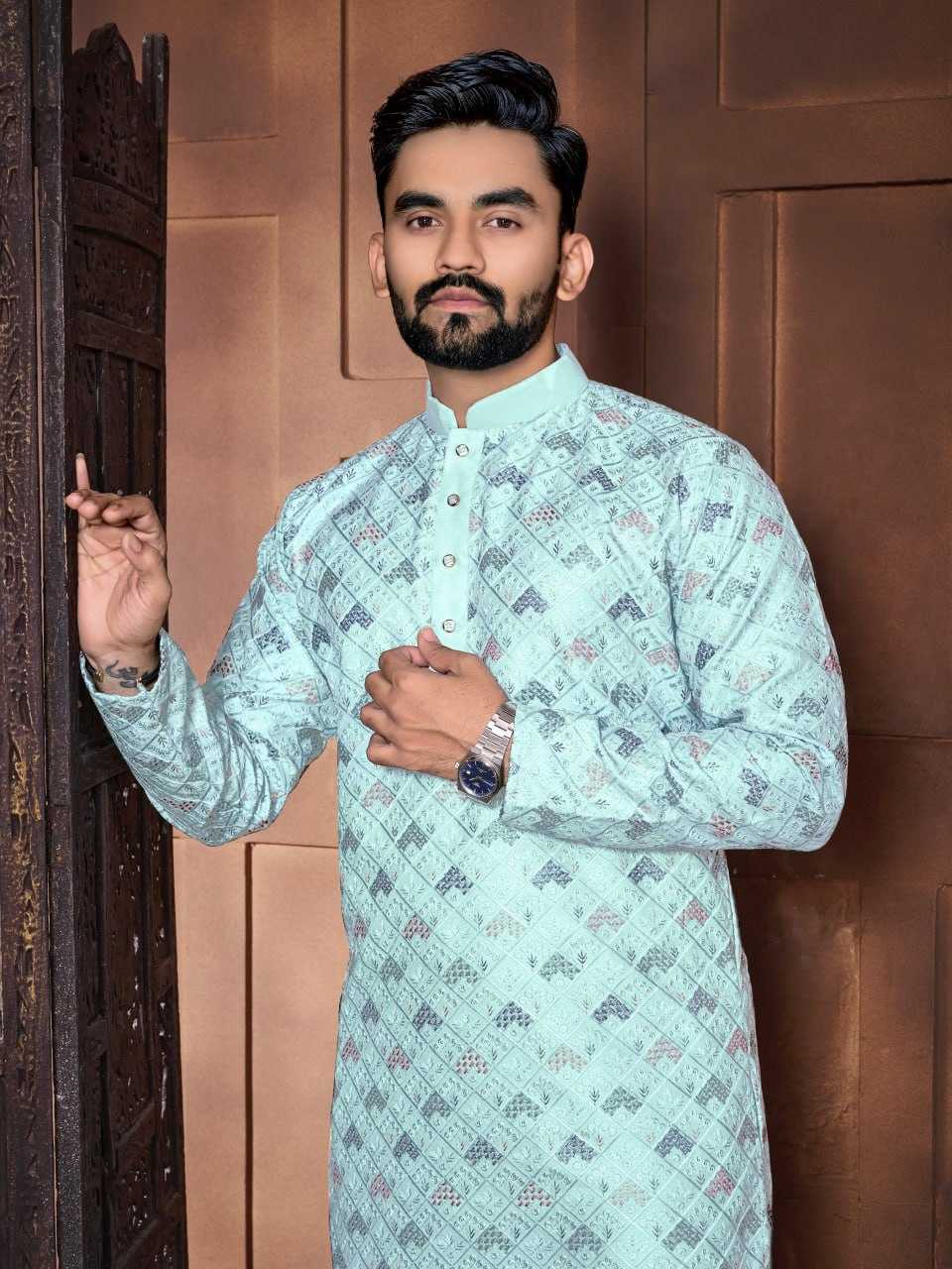 YNF ITALIAN SILK RBV MAHARAJA WHOLESALE MENS WEAR MANUFACTURER