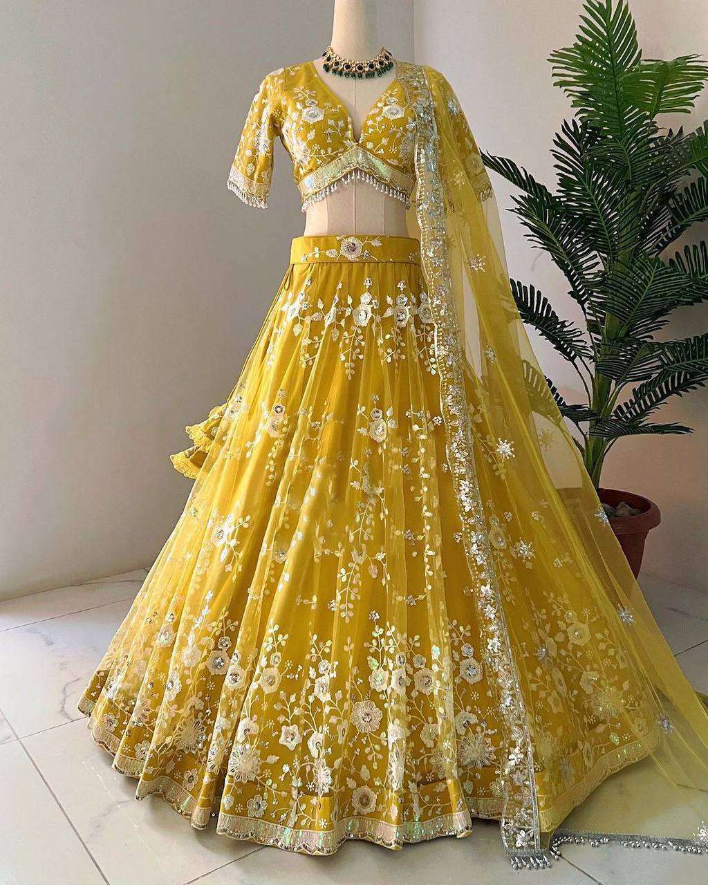 YNF  SOFT NET RIN162 231 WHOLESALE  LEHENGAS MANUFACTURER