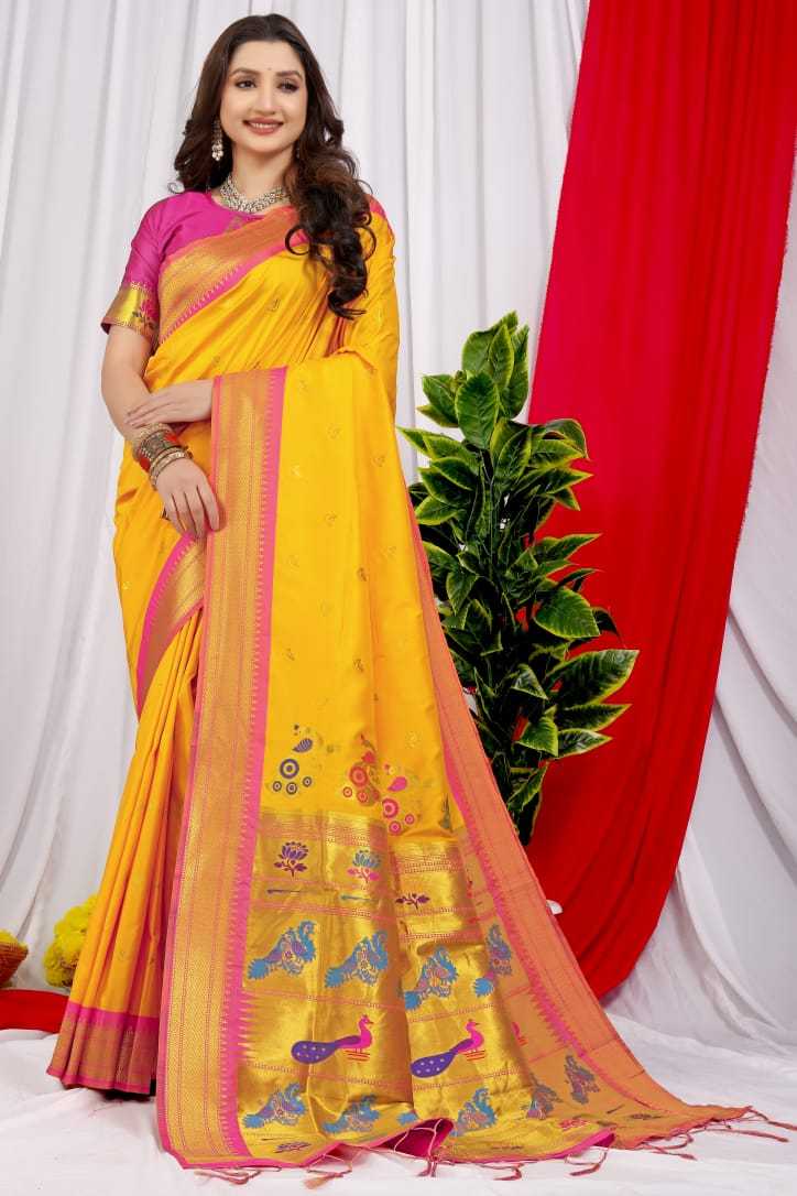 YNF PAITHANI SILK PTN CHANDRAMUKHI WHOLESALE SAREES MANUFACTURER 