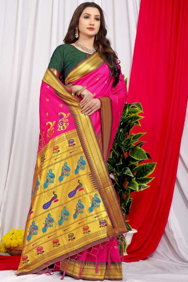 YNF PAITHANI SILK PTN CHANDRAMUKHI WHOLESALE SAREES MANUFACTURER 