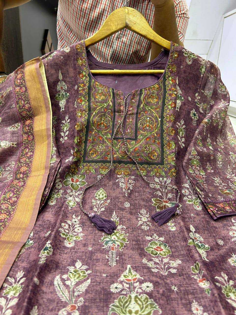 YNF CHANDERI SILK KSB 012 SUITS & DRESSES WHOLESALE LADIES DRESSES PRINTED SUITS MANUFACTURER  