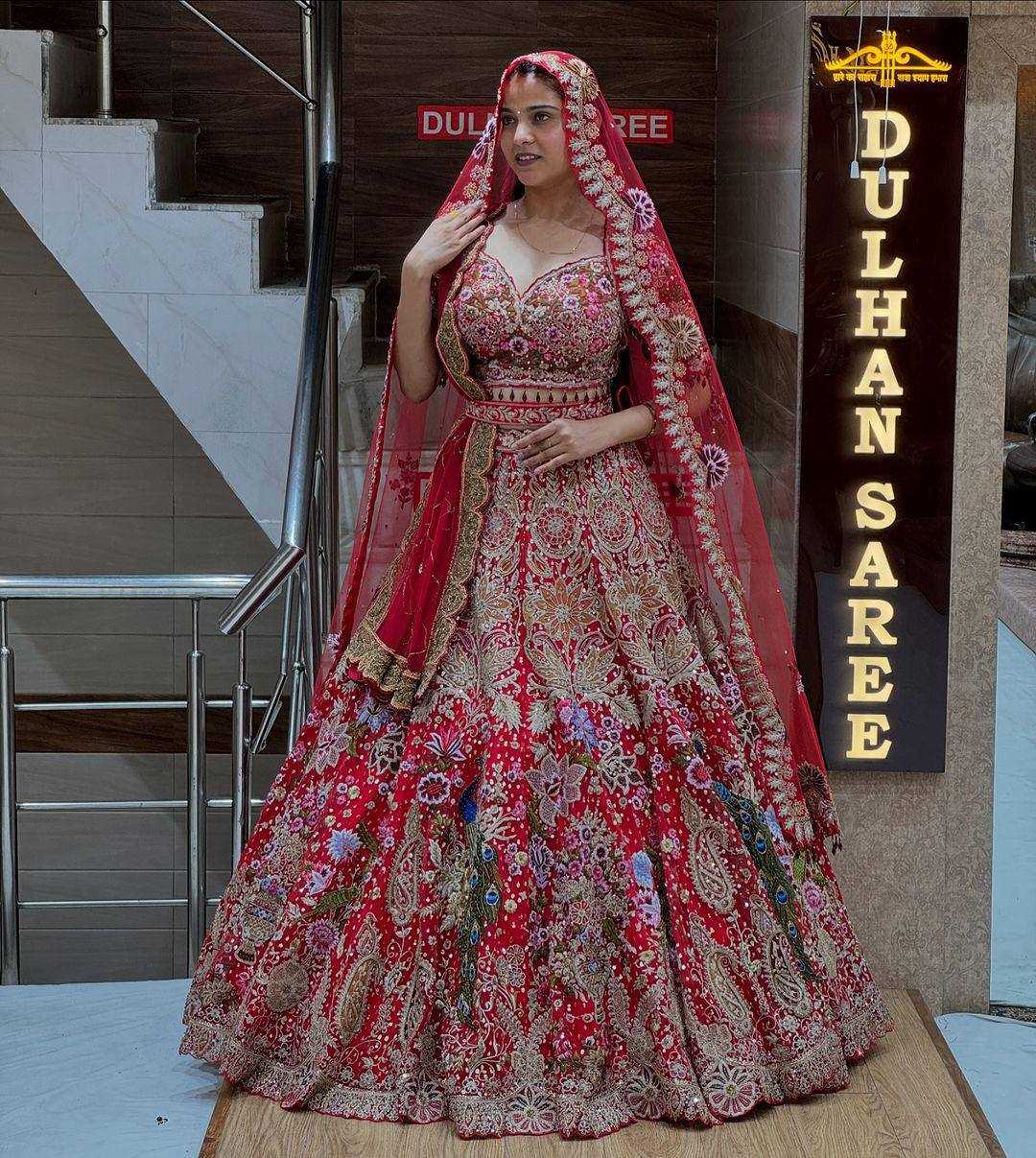 YNF FAUX GEORGETTE RIN108 1624 LEHENGAS  WHOLESALE DESIGNER BRIDAL WEDDING LEHENGA MANUFACTURER  