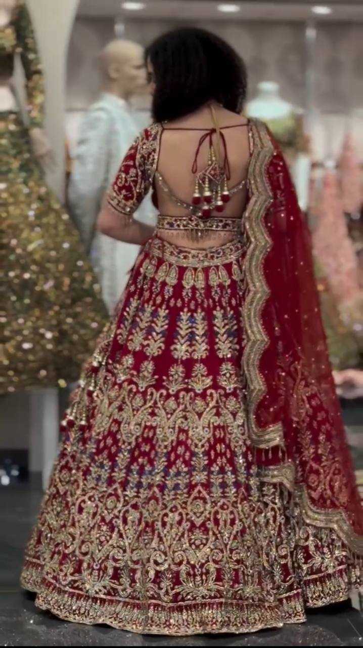 YNF FAUX GEORGETTE RIN108 1625 LEHENGAS  WHOLESALE DESIGNER BRIDAL WEDDING LEHENGA MANUFACTURER  