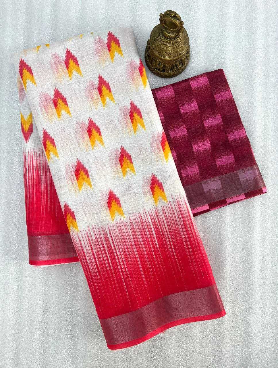 YNF LINEN RMA 453 SAREES WHOLESALE FANCY SAREES MANUFACTURER