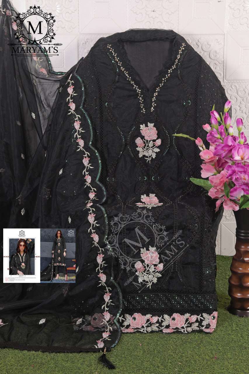 YNF ORGANZA KAL 177 SUITS & DRESSES WHOLESALE UNSTITCHED SUITS EMANUFACTURER