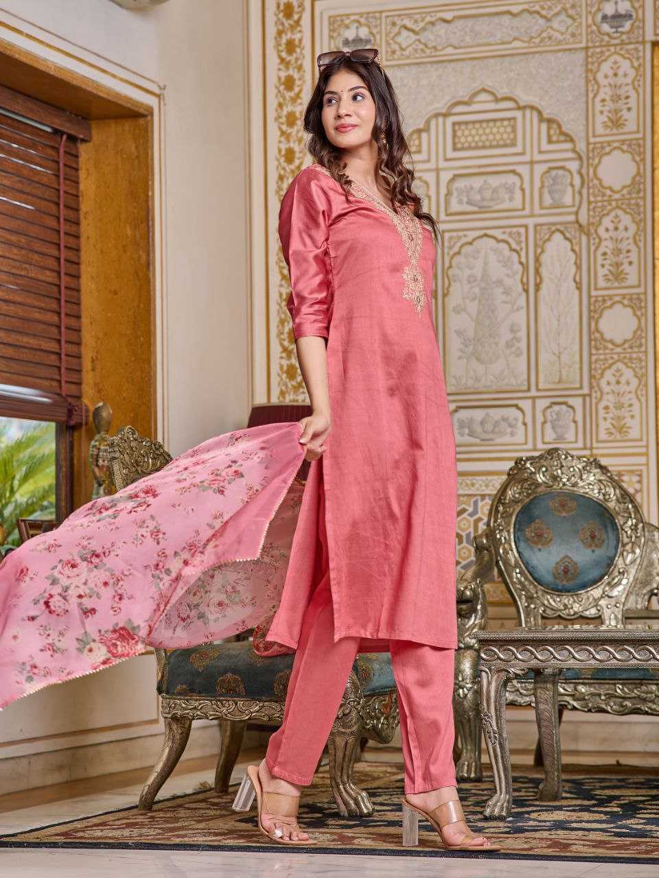 YNF PURE VISCOS SMC 105 SUITS & DRESSES WHOLESALE LADIES DRESSES MANUFACTURER 