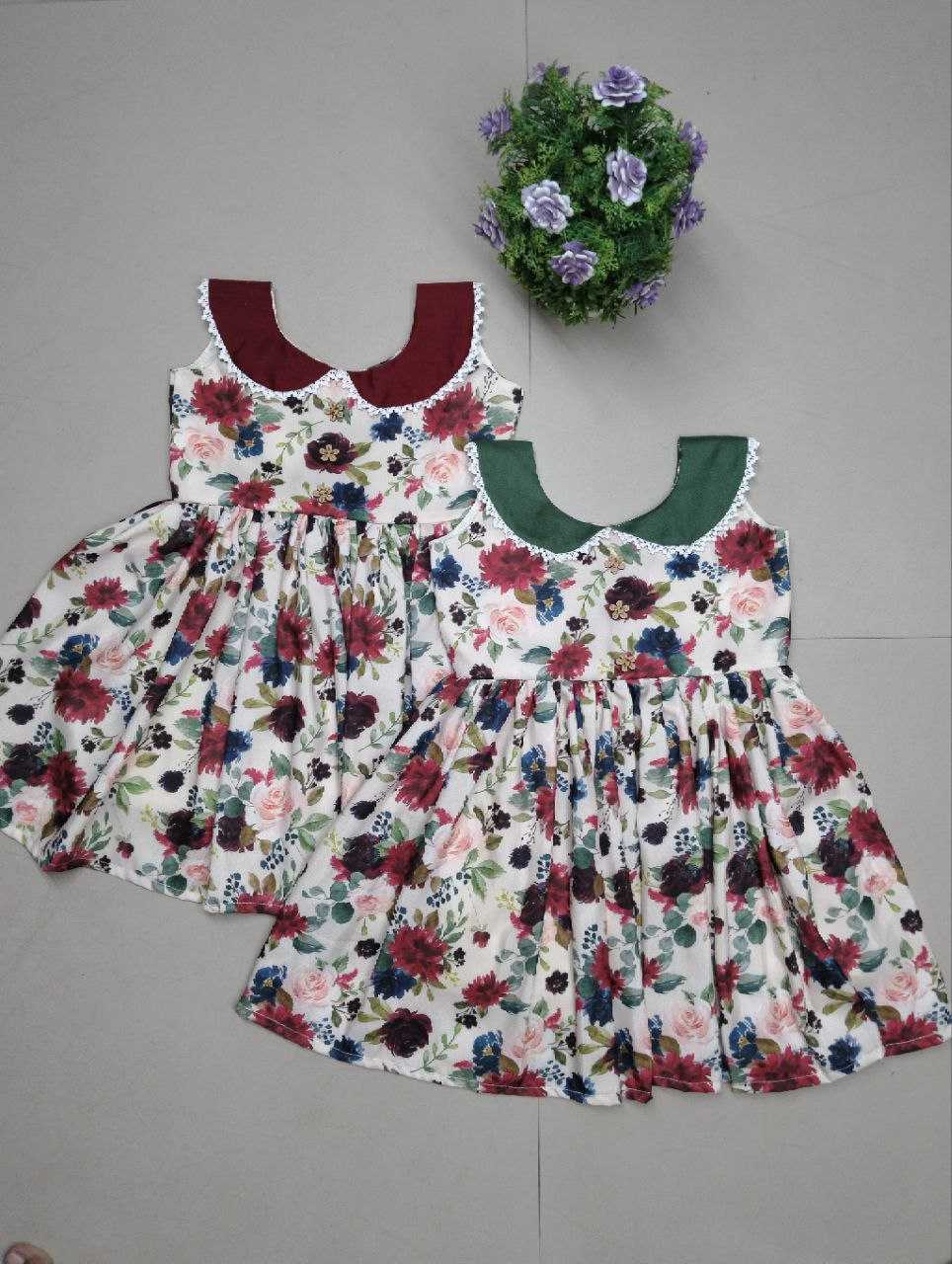 YNF RAYON BAB 10 KIDS WEAR WHOLESALE KIDS FROCKS EMANUFACTURER