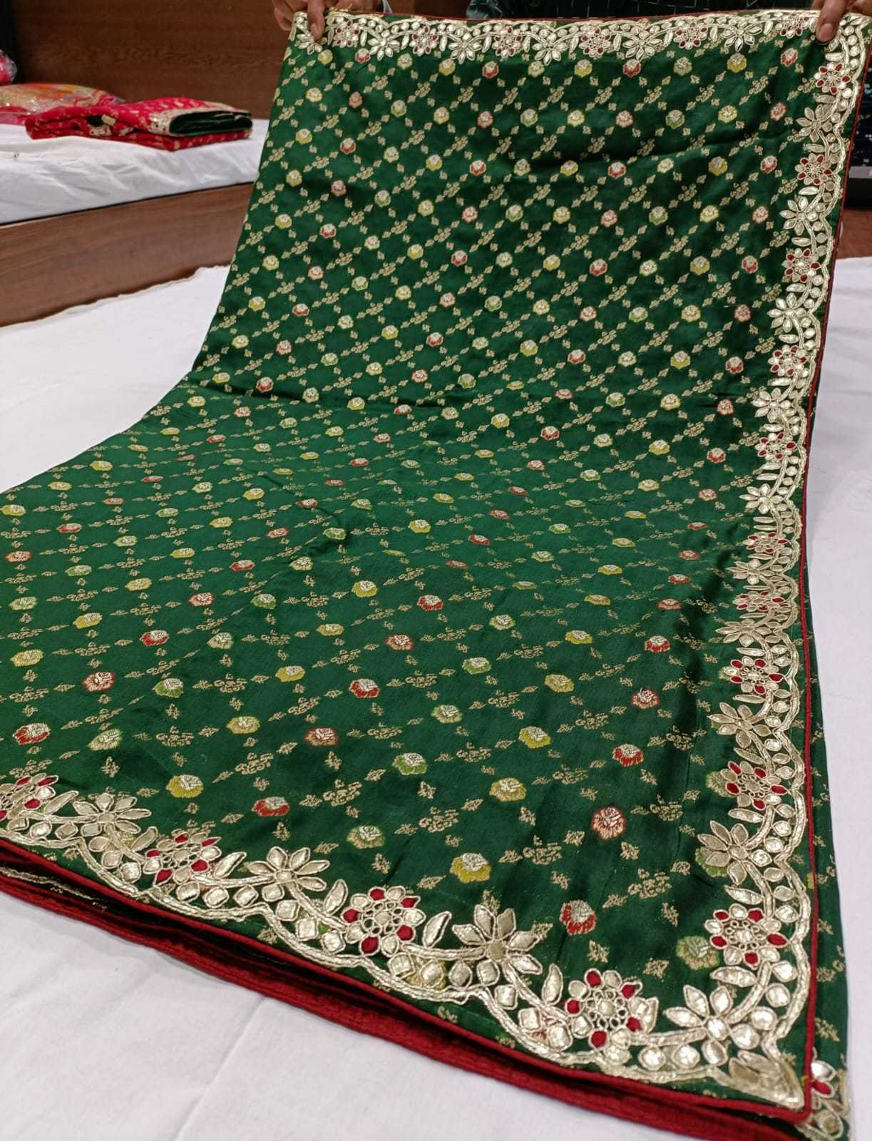 YNF RUSSIAN SILK RJK RUSSIAN SAREES WHOLESALE LADIES GOTA PATTI SAREES MANUFACTURER              