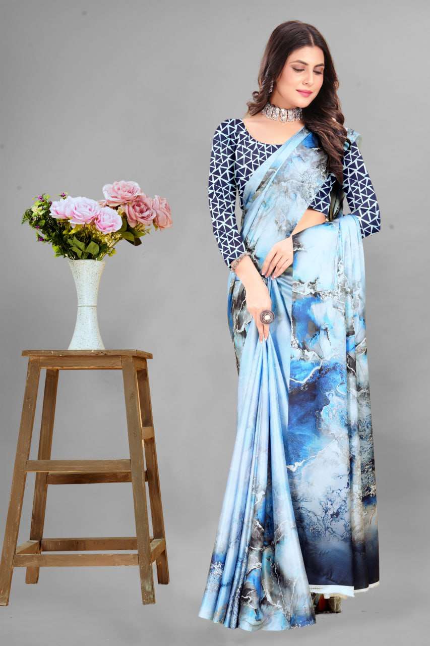 YNF CREPE SRRT JAPAN CRAPE8 SAREES WHOLESALE PRINTED LADIES CREPE SATIN SAREES MANUFACTURER