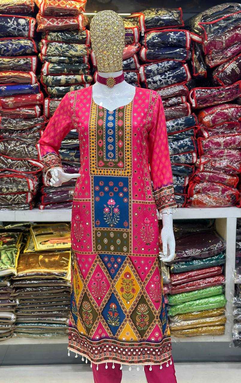 YNF MASLIN VDD 1351 SUITS & DRESSES WHOLESALE LADIES DRESSES PRINTED SUITS MANUFACTURER