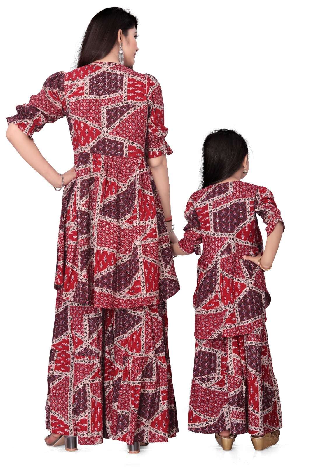 YNF RAYON WTX BALIKA VADHU MOTHER & DAUGHTER COMBO WHOLESALE CO ORD SET COMBO MANUFACTURER