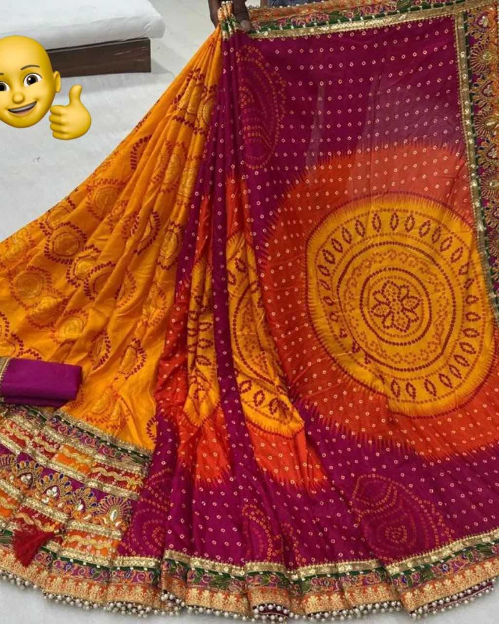 YNF SOFT VICHITRA RBC 28 SAREES WHOLESALE PRINTED GOTA PATTI RAJASTHANI SAREES MANUFACTURER