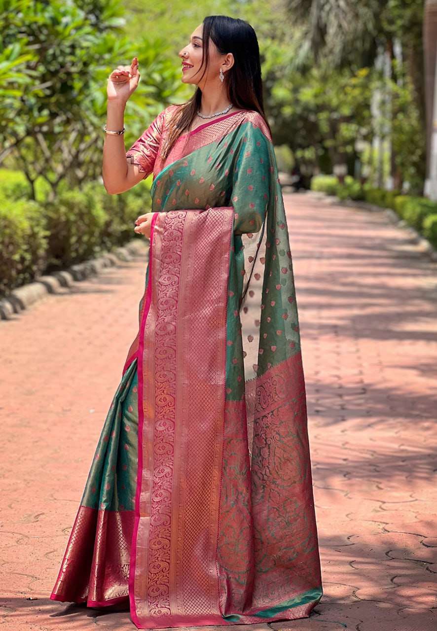 YNF TISSUE SILK REW MEXICAN 101 SILK SAREES WHOLESALE KANJEEVARAM SOUTH INDIAN TRADITIONAL SAREES MANUFACTURER