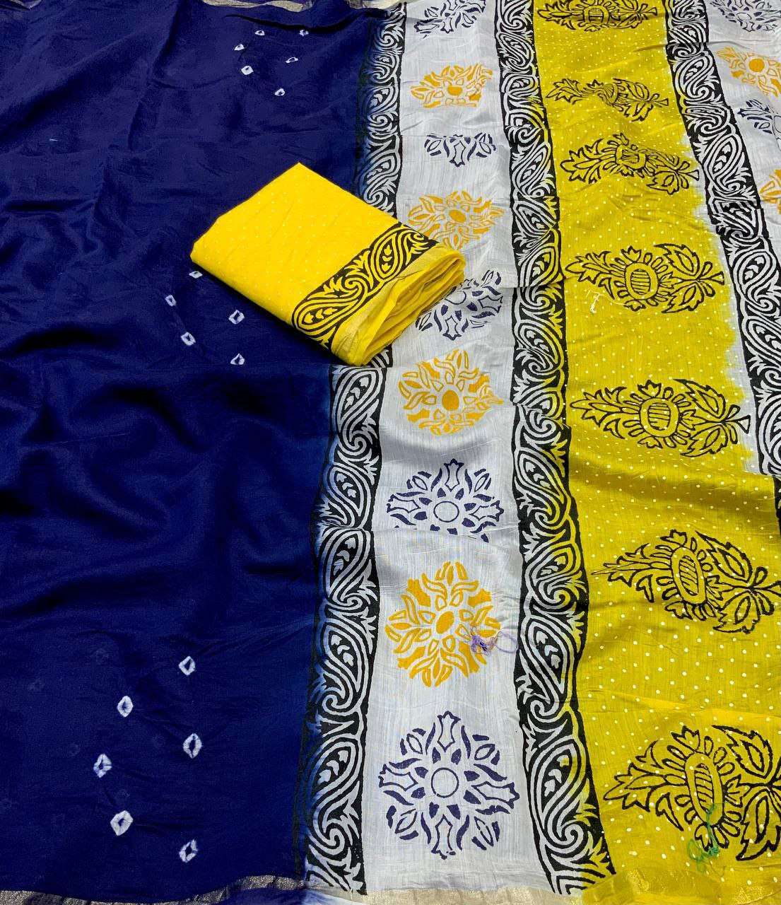 YNF CHANDERI COTTON KESH118 135 SAREES WHOLESALE PRINTED COTTOON LINEN CHANDERI ZARI BORDER SAREES MANUFACTURER