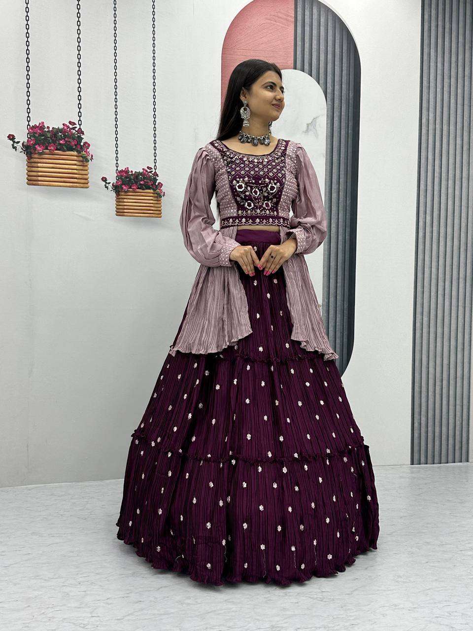 YNF CHINON KESH119 419 LEHENGAS WHOLESALE FANCY TRADITIONAL EMBROIDERED LEHENGAS MANUFACTURER