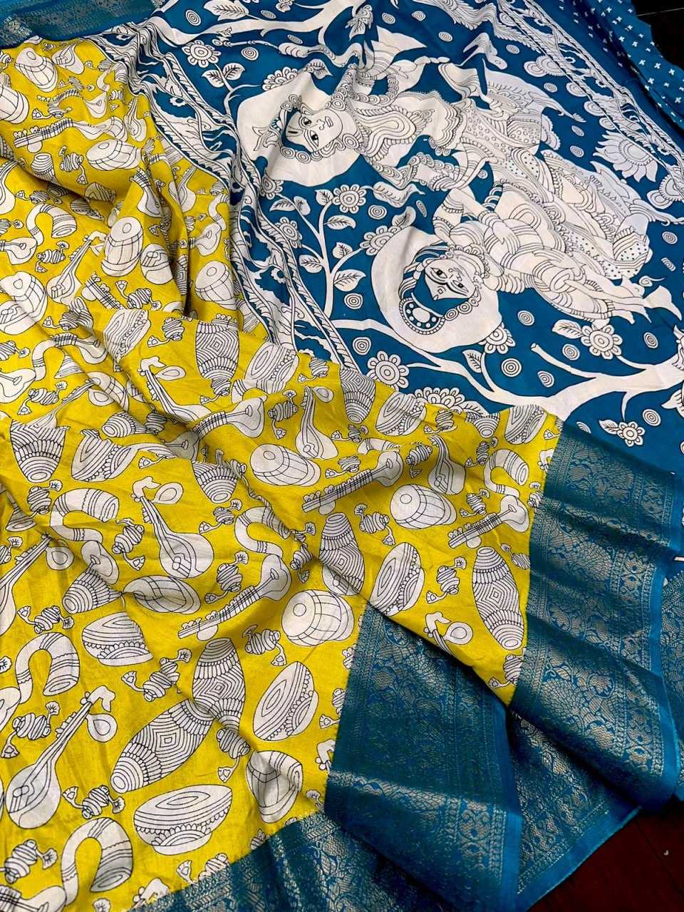 YNF DOLA SILK KESH110 RADHA07 SAREES WHOLESALE PRINTED LADIES KALAMKARI SAREES  MANUFACTURER