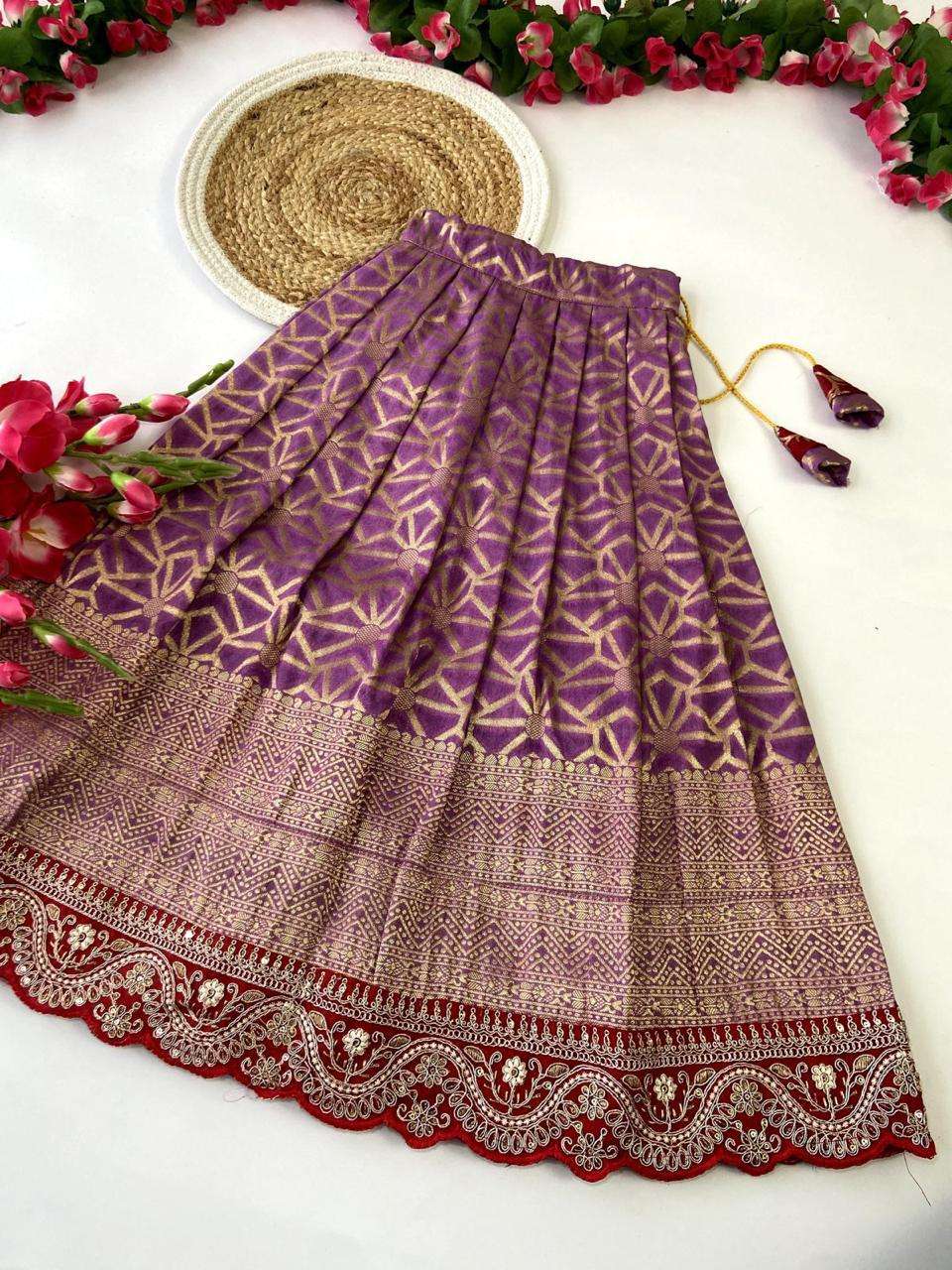 YNF GEORGETTE RIN192 8024 KIDS WEAR WHOLESALE KIDS LEHENGAS MANUFACTURER 