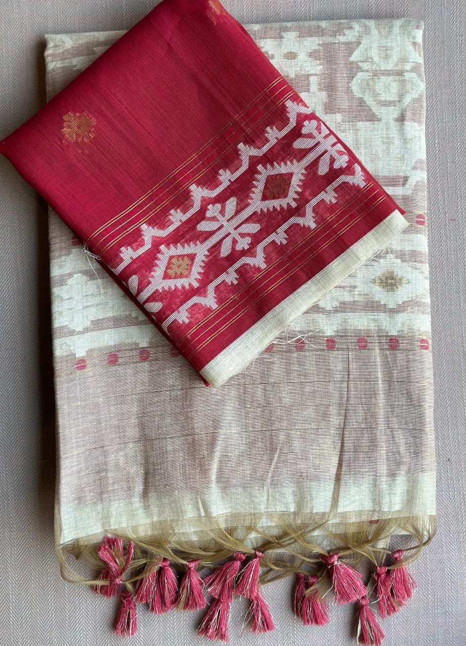 YNF KHADI COTTON RIN163 RAE15 SILK SAREES WHOLESALE JAMDANI TRADITIONAL SAREES MANUFACTURER