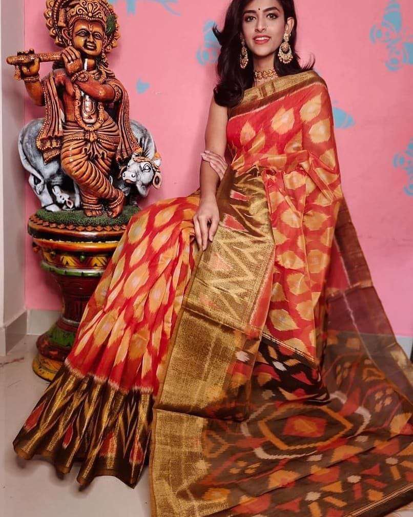 YNF PURE SOFT RIN166 RRW25 SAREES WHOLESALE PRINTED LADIES IKAAT SAREES MANUFACTURER