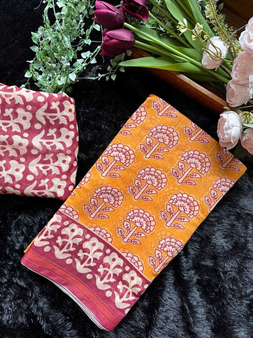 YNF BATIK KESH201 batik pooja SAREES WHOLESALE PRINTED COTTON LINEN LADIES BATIK SAREES MANUFACTURER