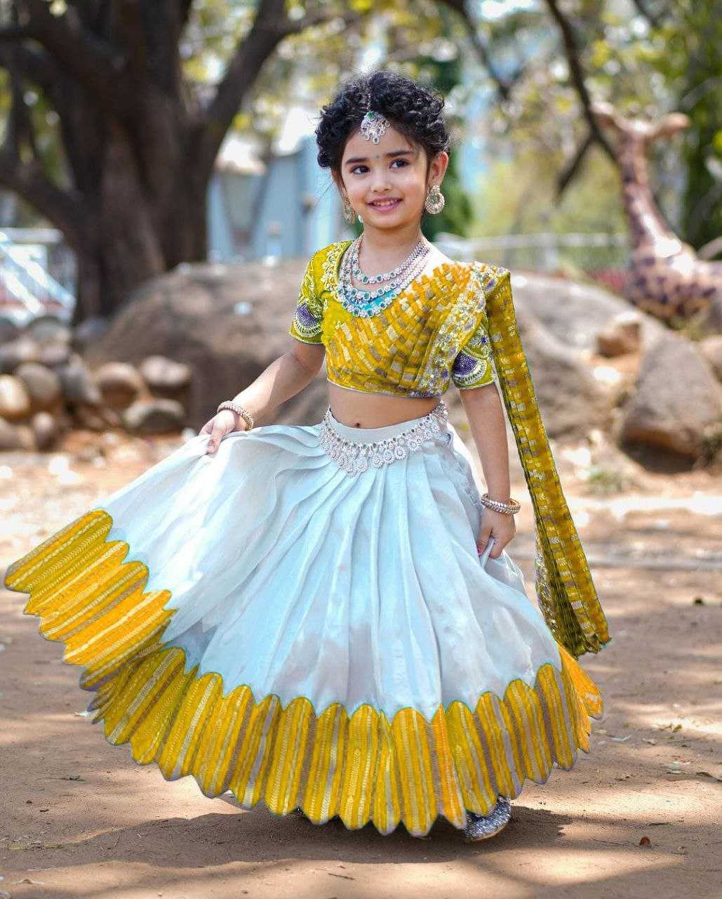 YNF CHINON SILK KESH168 MNT24 KIDS WEAE WHOLESALE KIDS LEHENGA KIDS ETHNIC WEAR KIDS TRADITIONAL OUTFITS KIDS FESTIVE WEAR MANUFACTURER