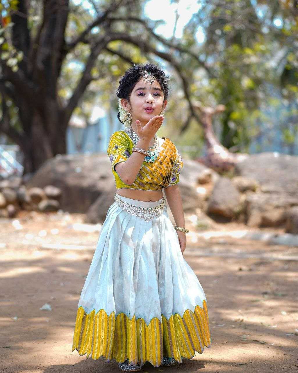 YNF CHINON SILK KESH168 MNT24 KIDS WEAE WHOLESALE KIDS LEHENGA KIDS ETHNIC WEAR KIDS TRADITIONAL OUTFITS KIDS FESTIVE WEAR MANUFACTURER