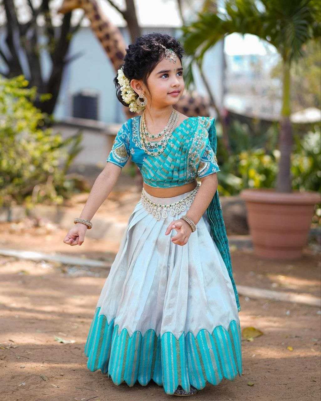 YNF CHINON SILK KESH168 MNT24 KIDS WEAE WHOLESALE KIDS LEHENGA KIDS ETHNIC WEAR KIDS TRADITIONAL OUTFITS KIDS FESTIVE WEAR MANUFACTURER