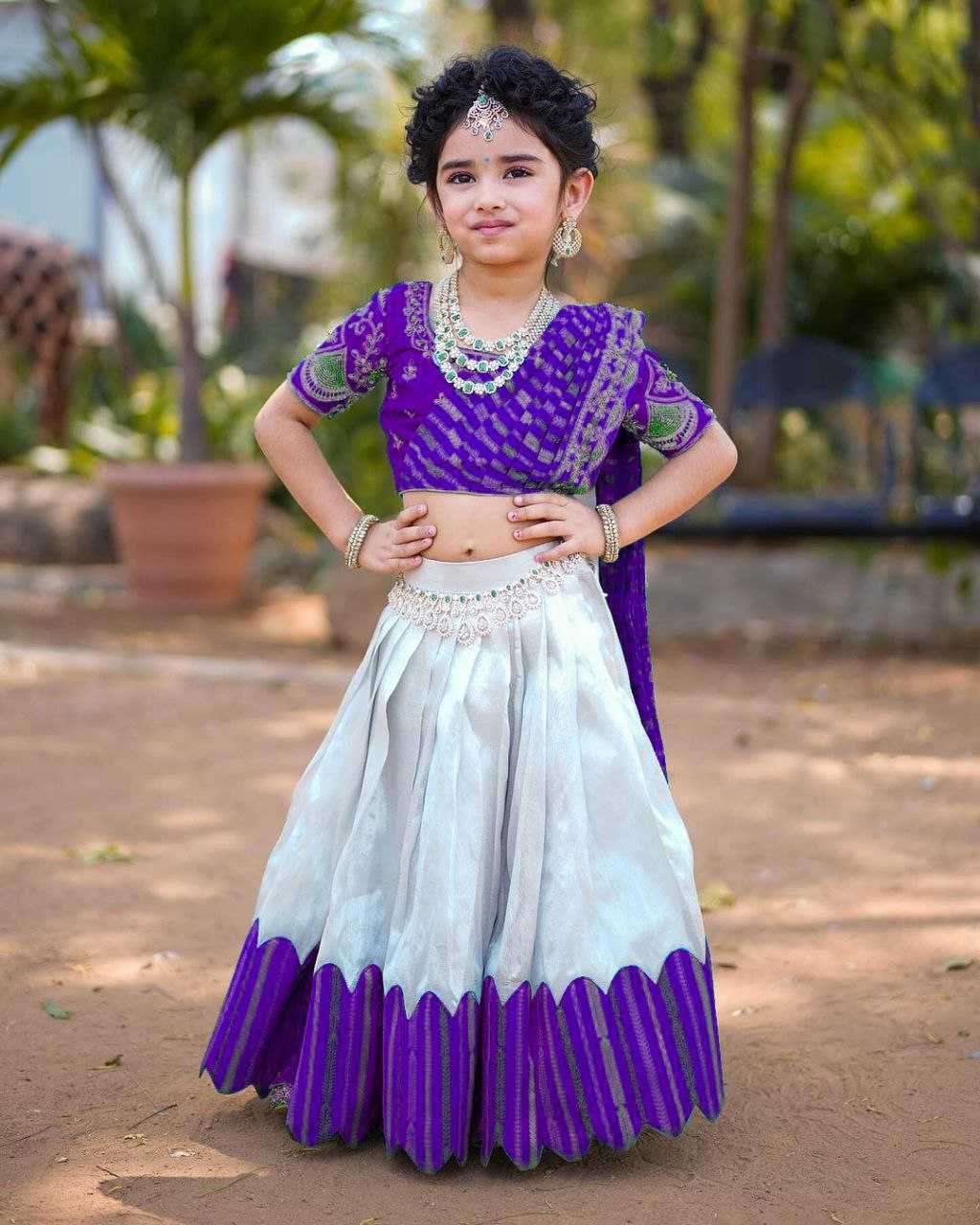 YNF CHINON SILK KESH168 MNT24 KIDS WEAE WHOLESALE KIDS LEHENGA KIDS ETHNIC WEAR KIDS TRADITIONAL OUTFITS KIDS FESTIVE WEAR MANUFACTURER