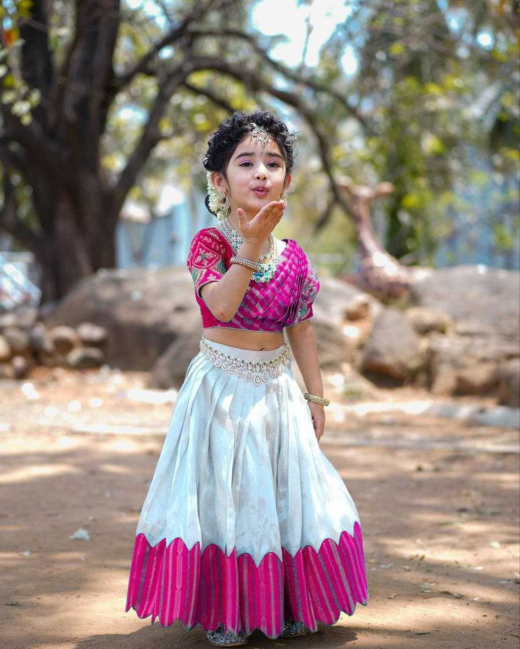 YNF CHINON SILK KESH168 MNT24 KIDS WEAE WHOLESALE KIDS LEHENGA KIDS ETHNIC WEAR KIDS TRADITIONAL OUTFITS KIDS FESTIVE WEAR MANUFACTURER