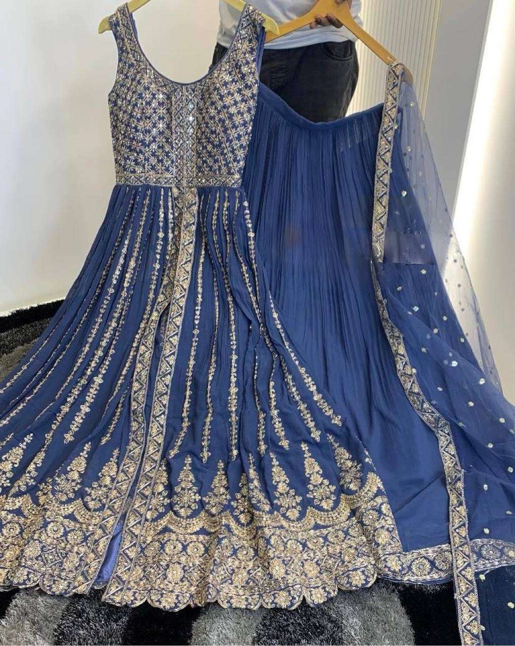 YNF FAUX GEORGETTE KESH141 171 LEHENGAS WHOLESALE FANCY TRADITIONAL EMBROIDERED LEHENGAS MANUFACTURER