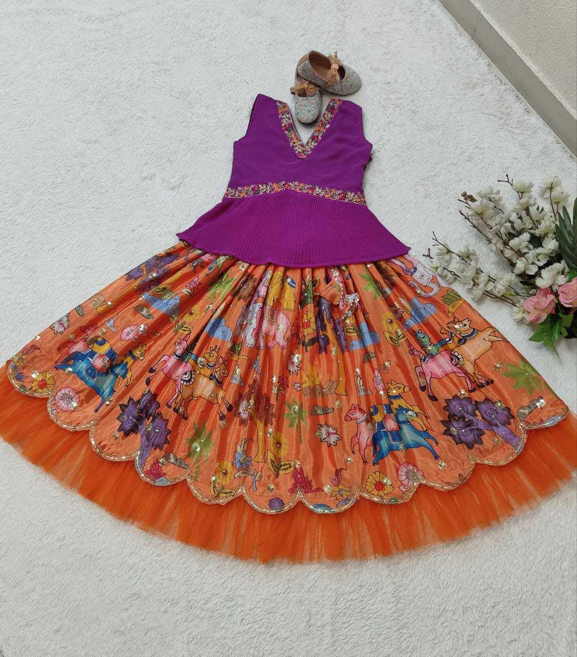 YNF FAUX GEORGETTE KESH168 MNT08 KIDS WEAR WHOLESALE KIDS LEHENGA KIDS ETHNIC WEAR KIDS TRADITIONAL OUTFITS KIDS FESTIVE WEAR KIDS DIWALI CLOTHES MANUFACTURER