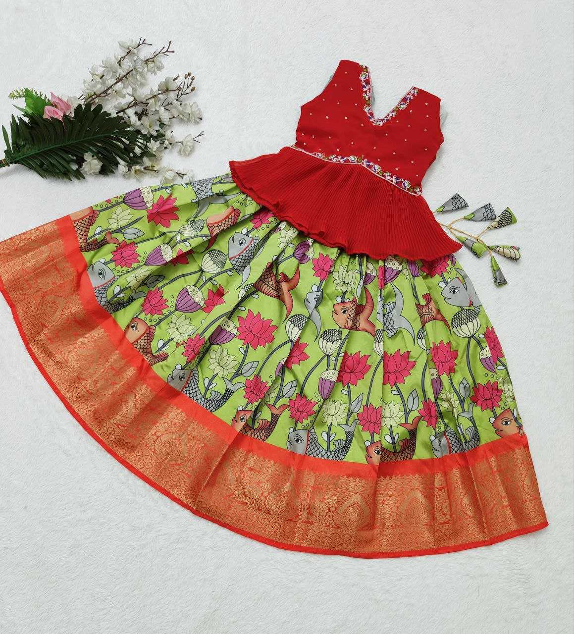 YNF FAUX GEORGETTE KESH168 MNT20 KIDS WEAR WHOLESALE KIDS LEHENGA CHOLI KIDS TRADITIONAL OUTFITS KIDS FESTIVE WEAR MANUFACTURER